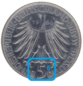 Nominal einer Münze