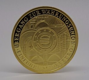 200€ Goldmünze Gedenkmünze zur Währungsunion